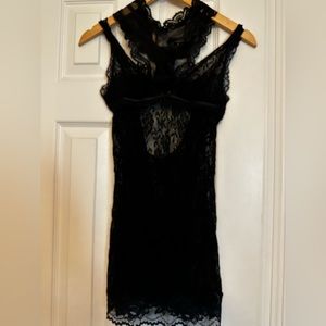 black/pink lingerie set